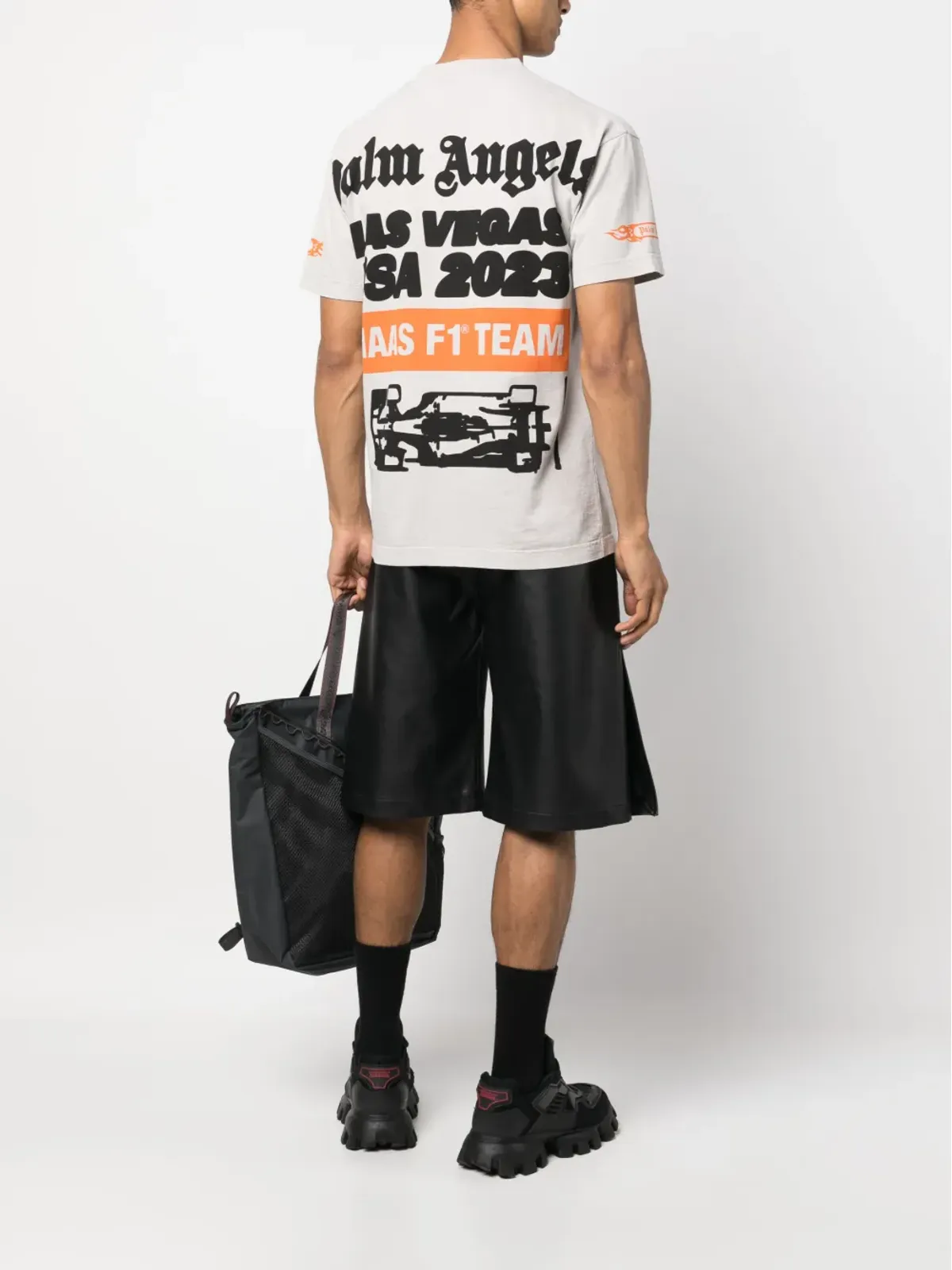 Palm Angels - Haas MoneyGram Las Vegas F1T チーム Tシャツ - 画像2