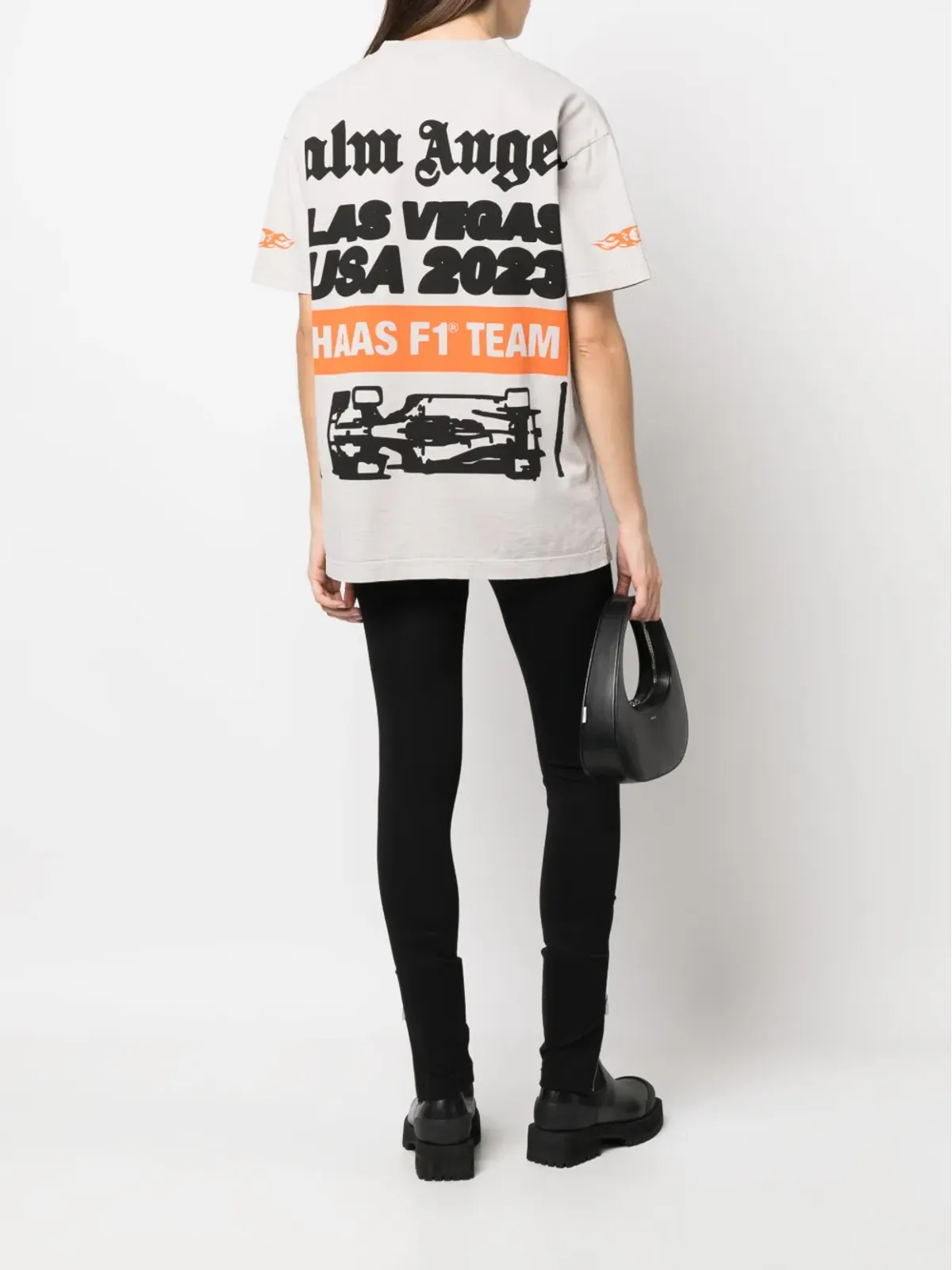 Palm Angels - Haas MoneyGram Las Vegas F1T チーム Tシャツ - 画像3