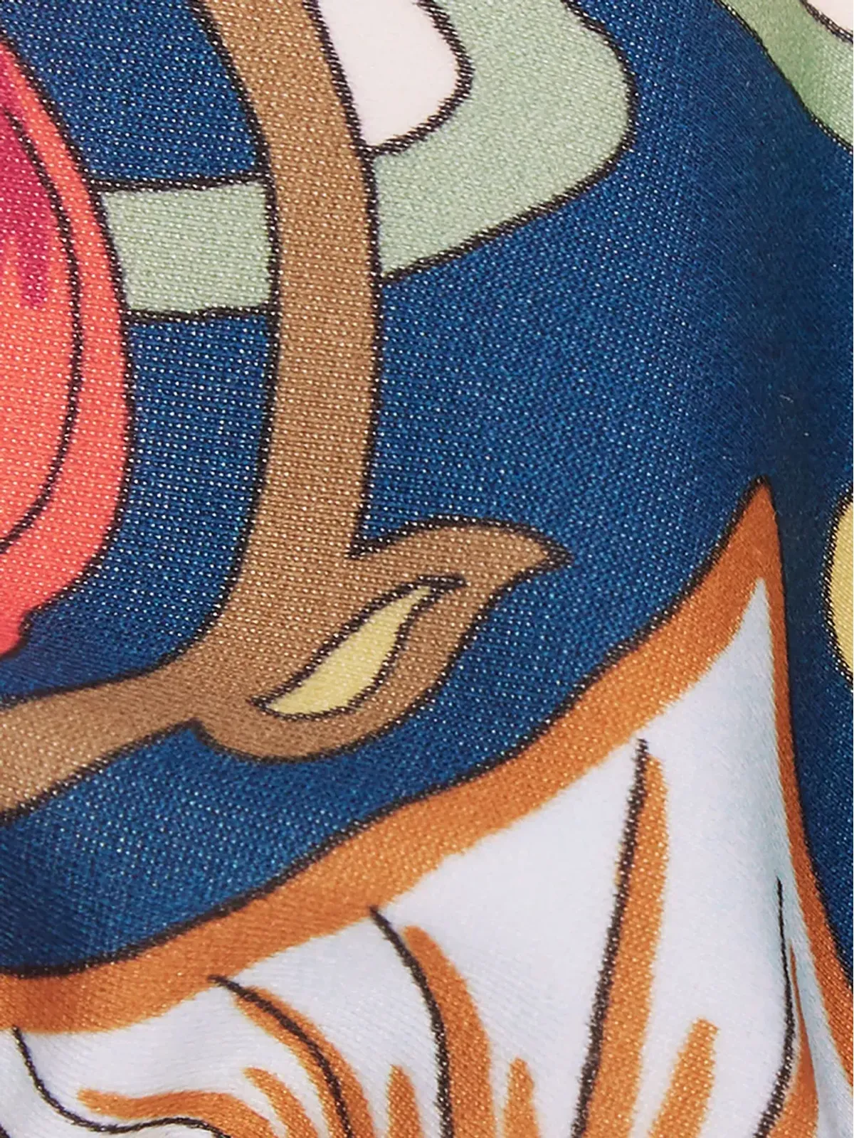 La DoubleJ トロピカルプリント ビキニトップ - 画像4