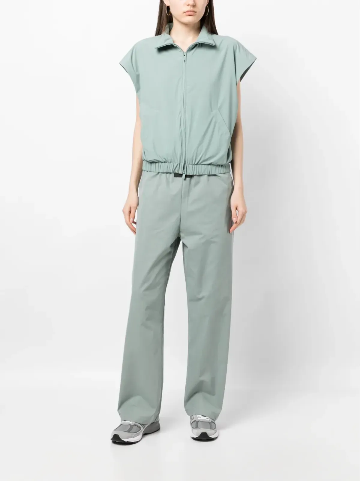 FEAR OF GOD ESSENTIALS ロゴパッチ ドローストリングウエストパンツ - 画像2