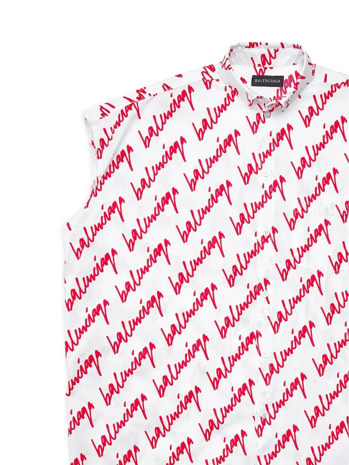 Balenciaga ロゴプリントシャツドレス - 画像3