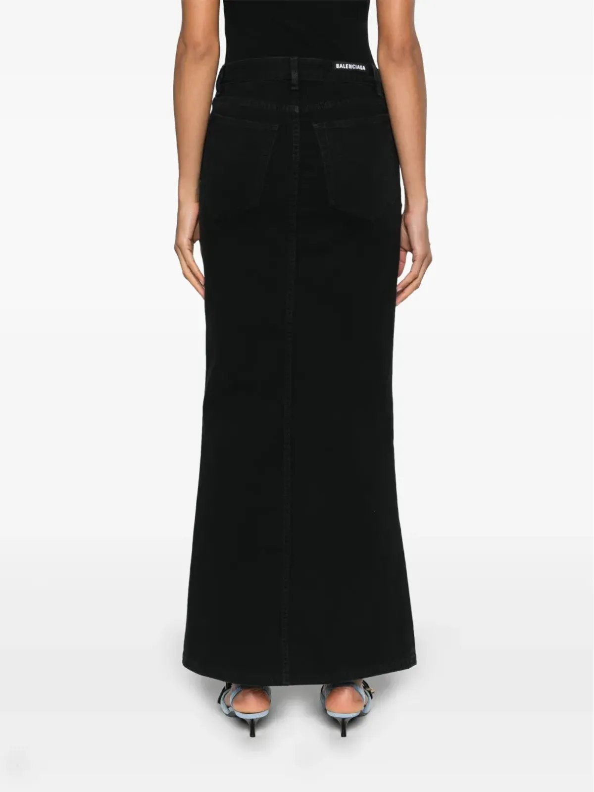 Balenciaga ミッドライズデニムスカート - 画像4