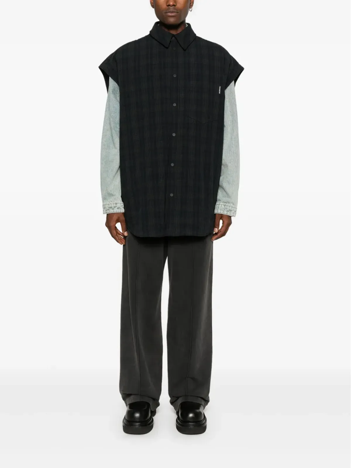 Balenciaga 取り外し可能な袖付きシャツ - 画像2