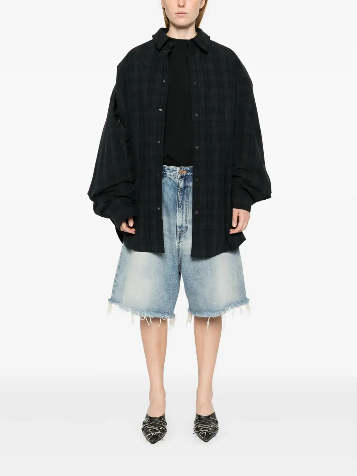 Balenciaga 取り外し可能な袖付きシャツ - 画像3