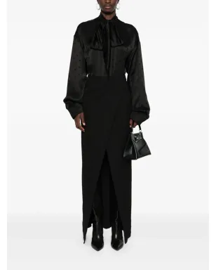 Balenciaga ウールミディスカート（ブラック） - サムネイル2