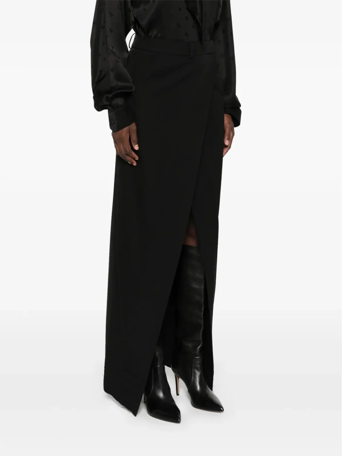 Balenciaga ウールミディスカート（ブラック） - 画像3
