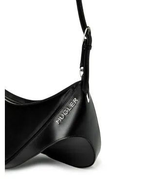 Mugler Smooth Spiral tote bag - Black - サムネイル3