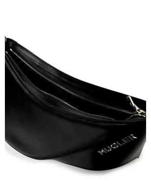 Mugler Smooth Spiral tote bag - Black - サムネイル4