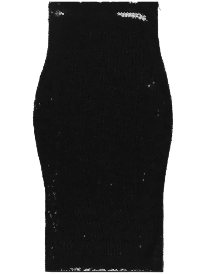 Alexandre Vauthier Alexandre Vauthier スパンコール装飾のミディスカートの商品画像