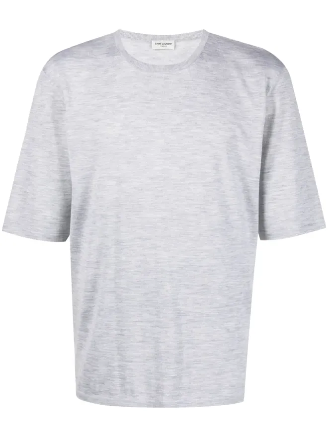 Saint Laurent Saint Laurent クルーネック半袖スウェットシャツの商品画像