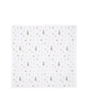 Atelier Choux cake-print organic-cotton blanket - White - サムネイル1