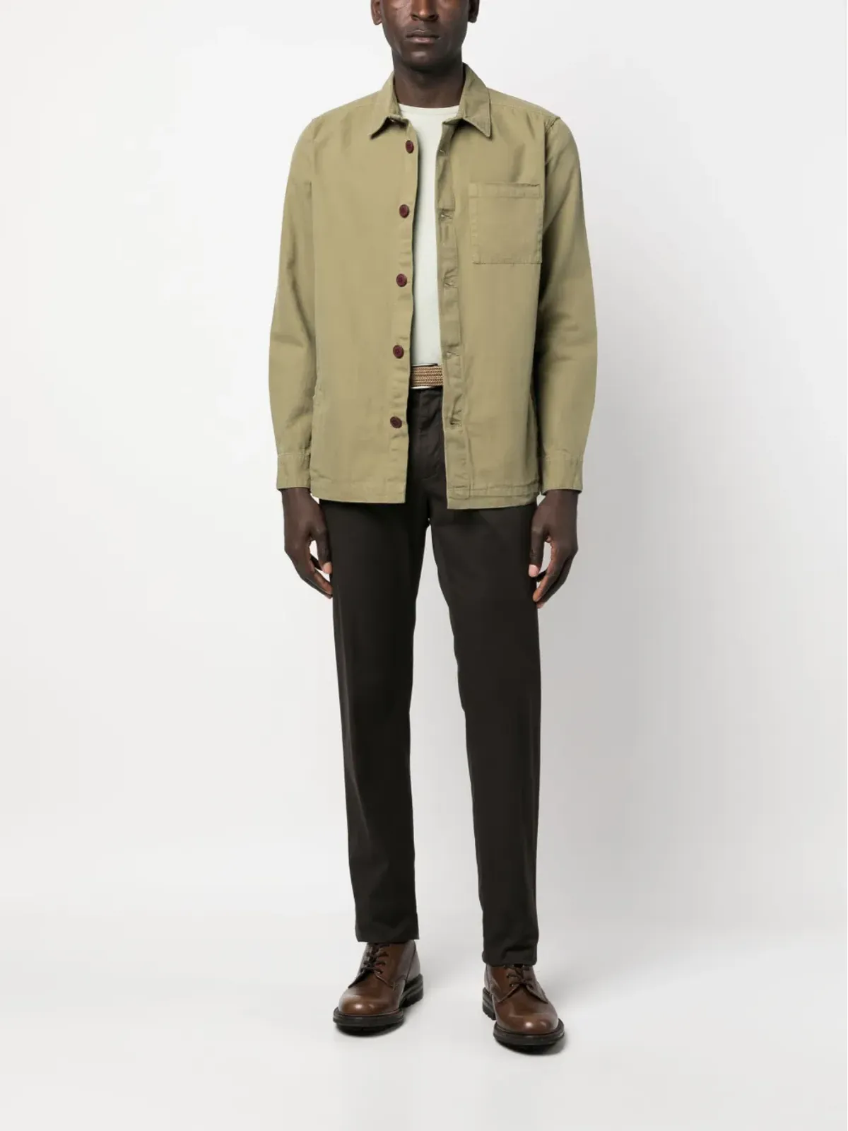 Barbour パッチポケットコットンシャツ - 画像2