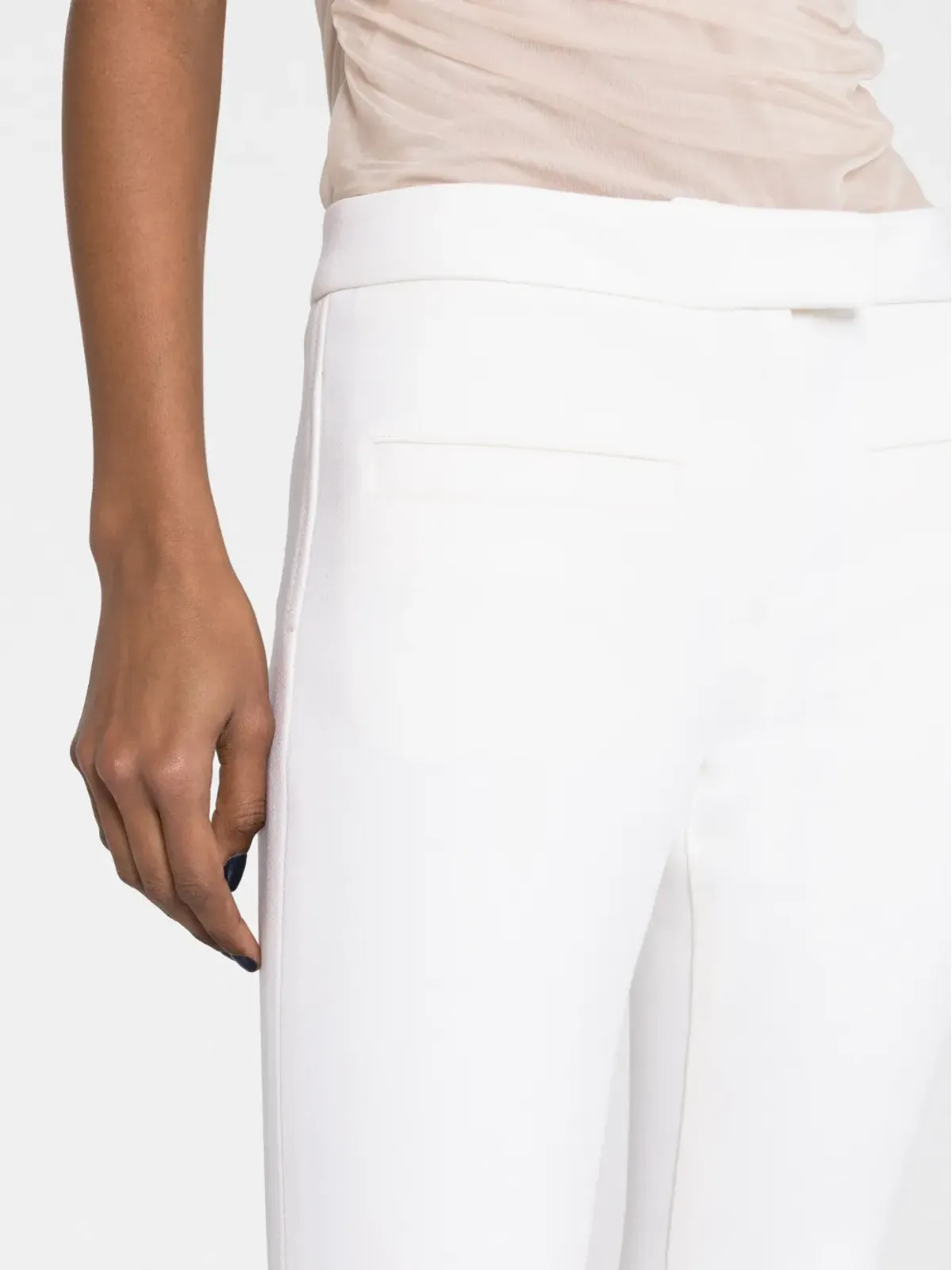 Courrèges クレープテクスチャー ブーツカットパンツ - 画像5