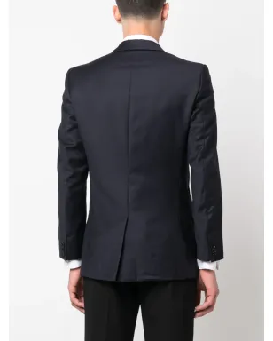 Burberry Pre-Owned 2000s ノッチド・ラペル付きシングルブレストブレザー - Blue - サムネイル4