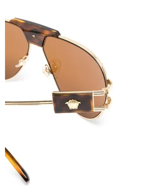 Versace Eyewear スペシャルプロジェクト パイロットフレーム サングラス - サムネイル3