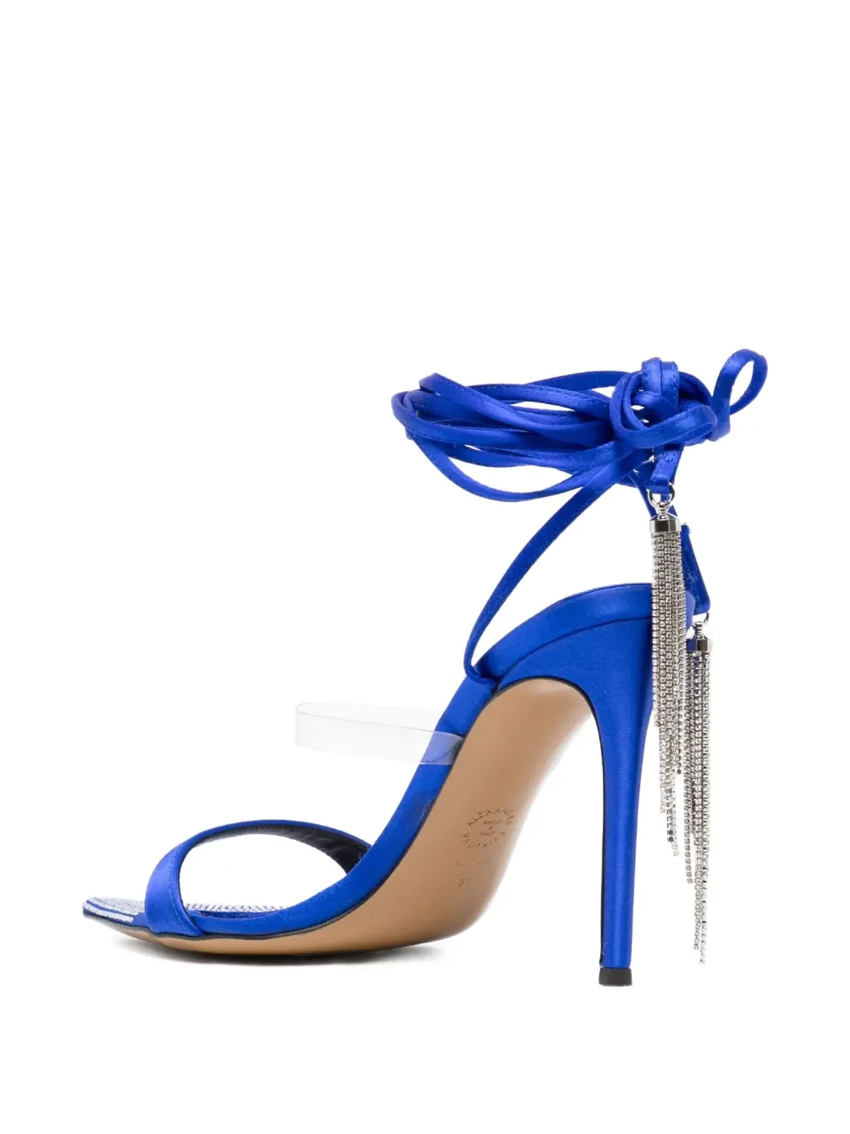 Alexandre Vauthier レザーサンダル ブルー - 画像3