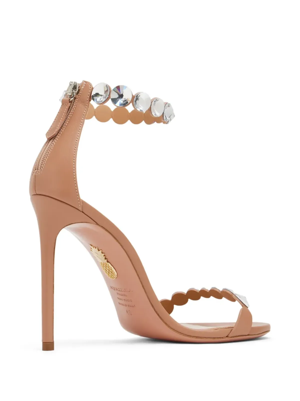 Aquazzura マキシ テキーラ レザーサンダル - 画像3