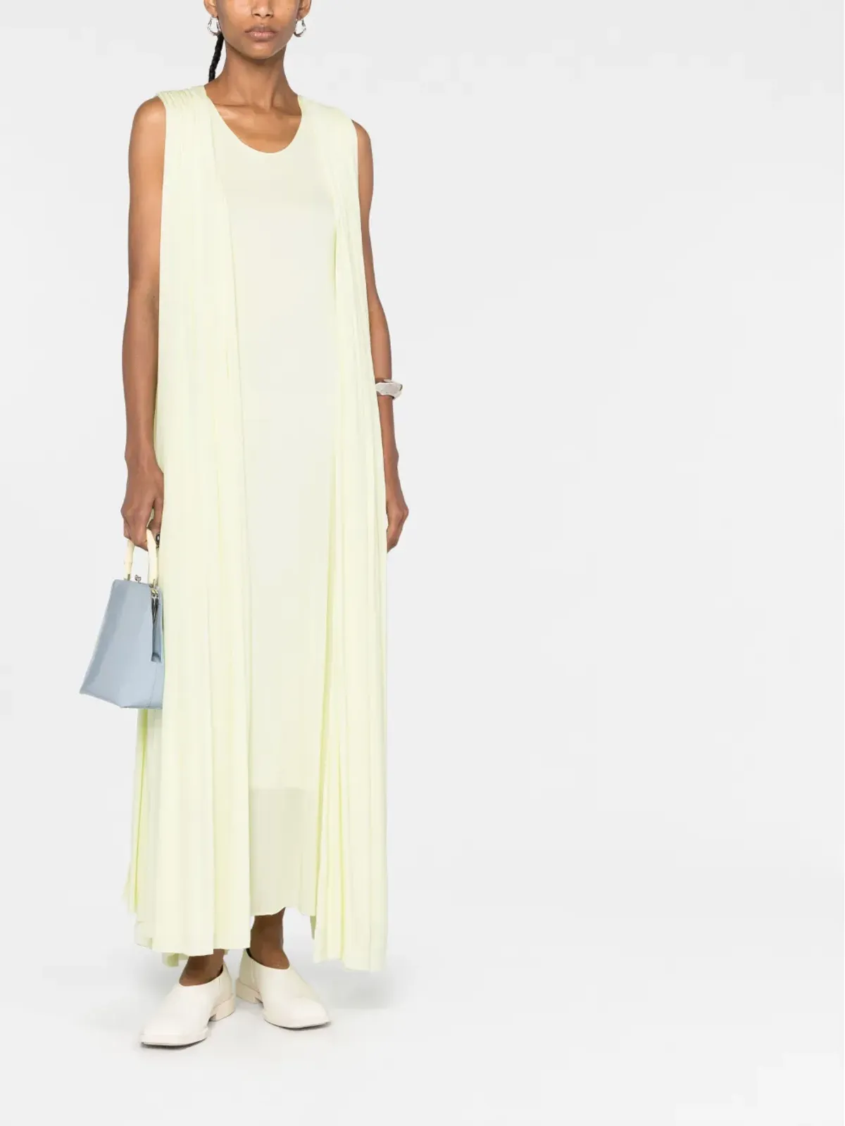 Jil Sander ドレープマキシドレス - 画像2