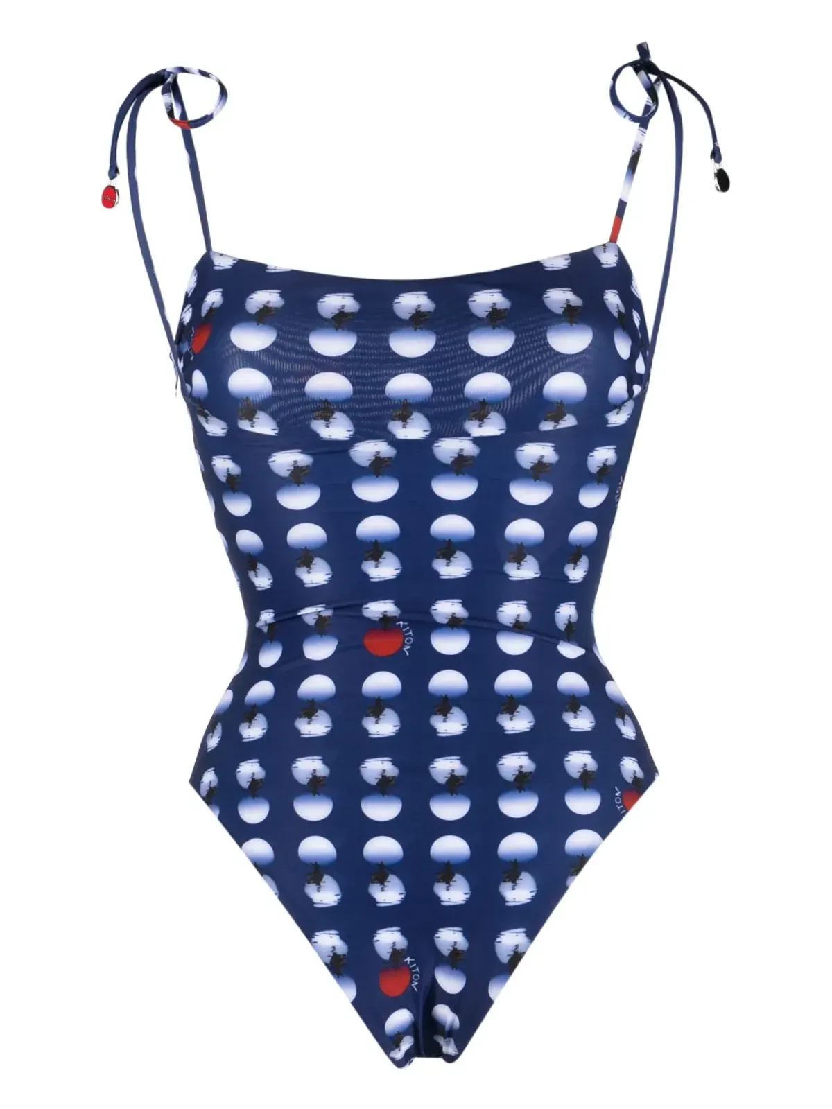 Kiton ポルカドットプリント水着 - 画像2