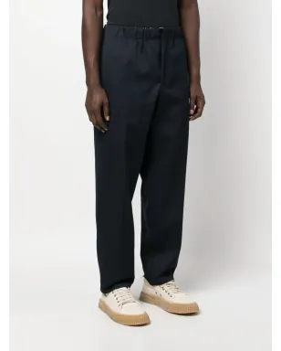 Jil Sander エラスティケーテッドウエストバンド テーパードパンツ - サムネイル3
