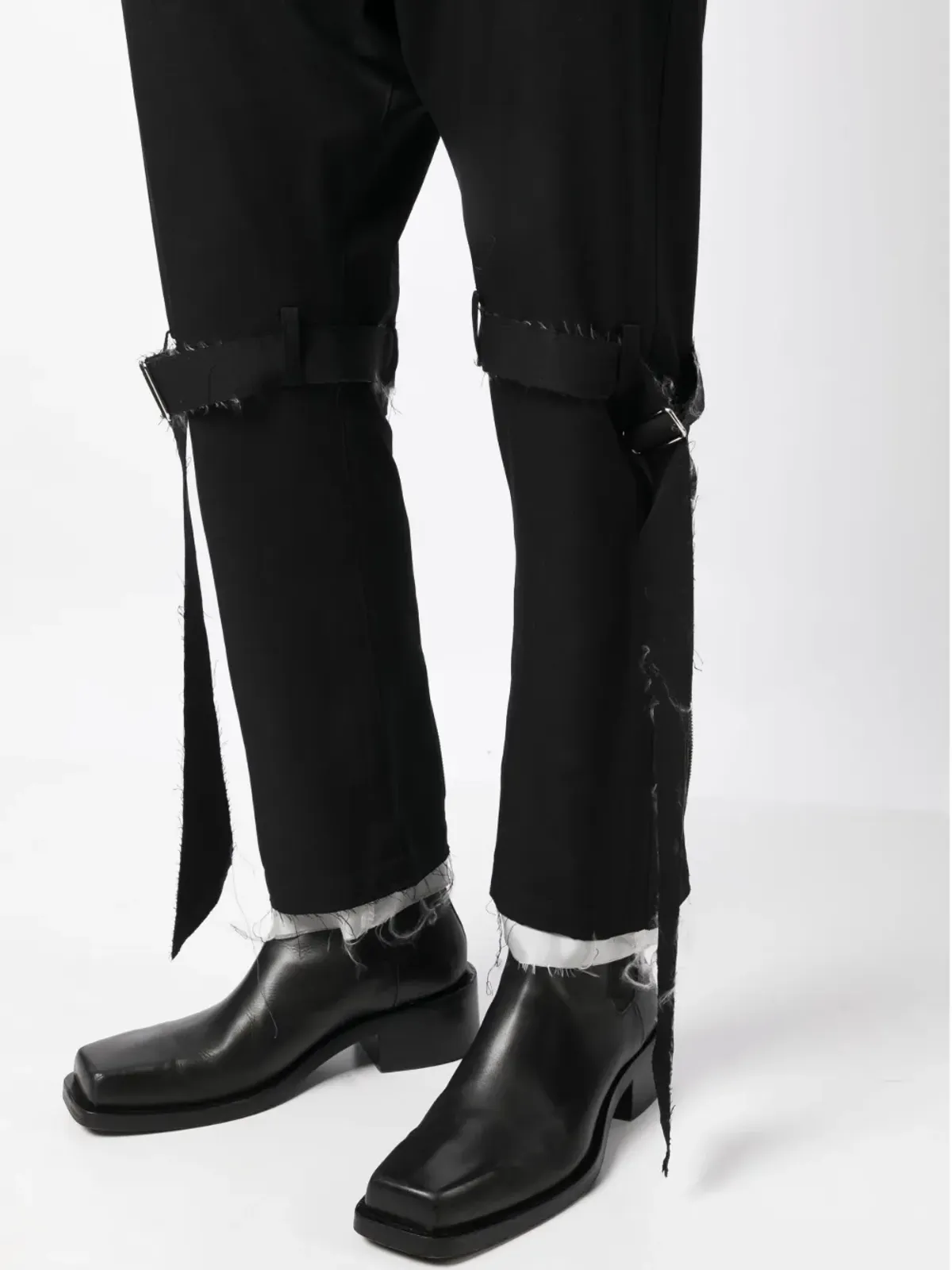 Sulvam ほつれ加工ウールパンツ - 画像5