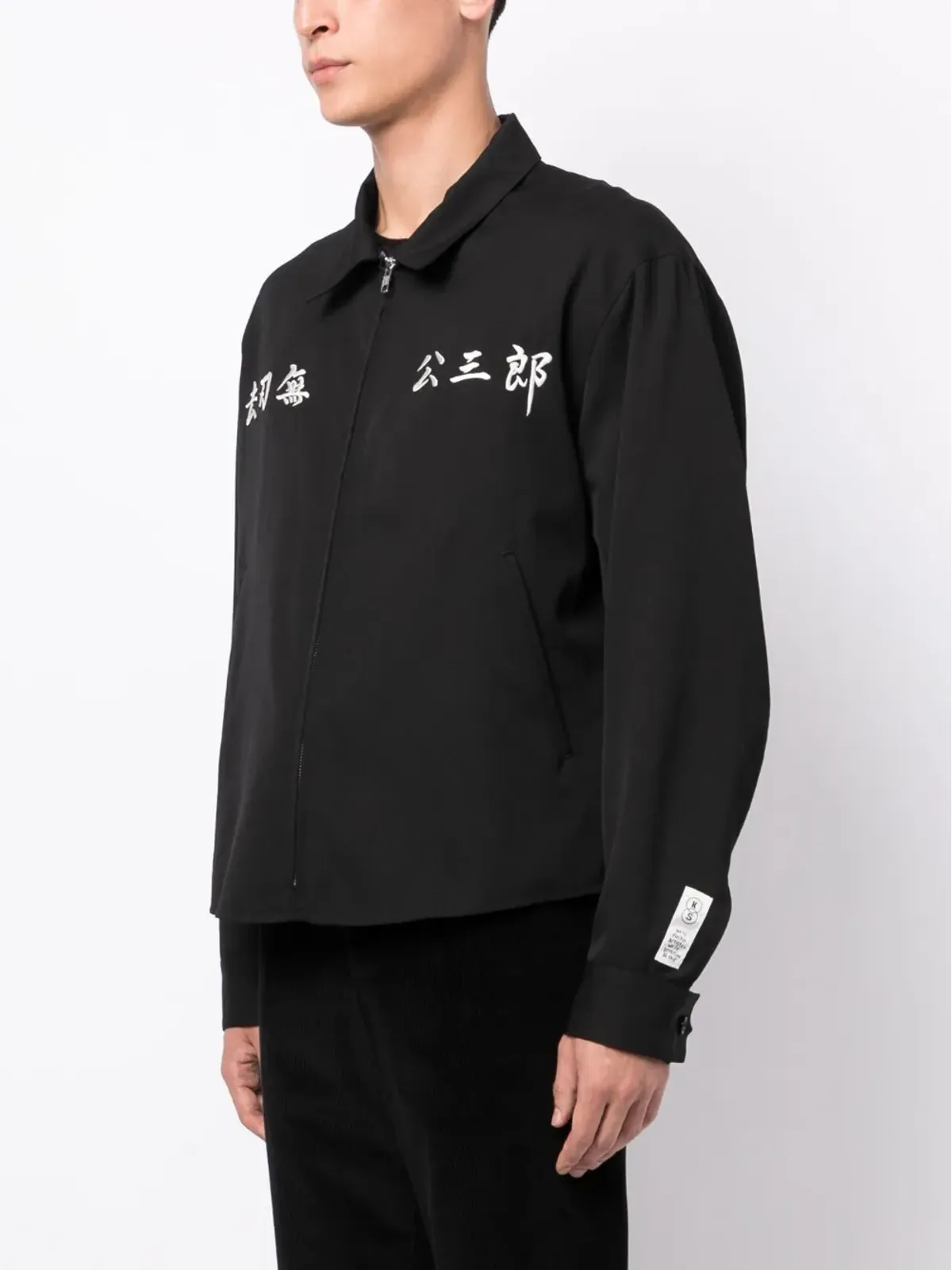 Sulvam x Kozaburo 刺繍シャツジャケット - ブラック - 画像3
