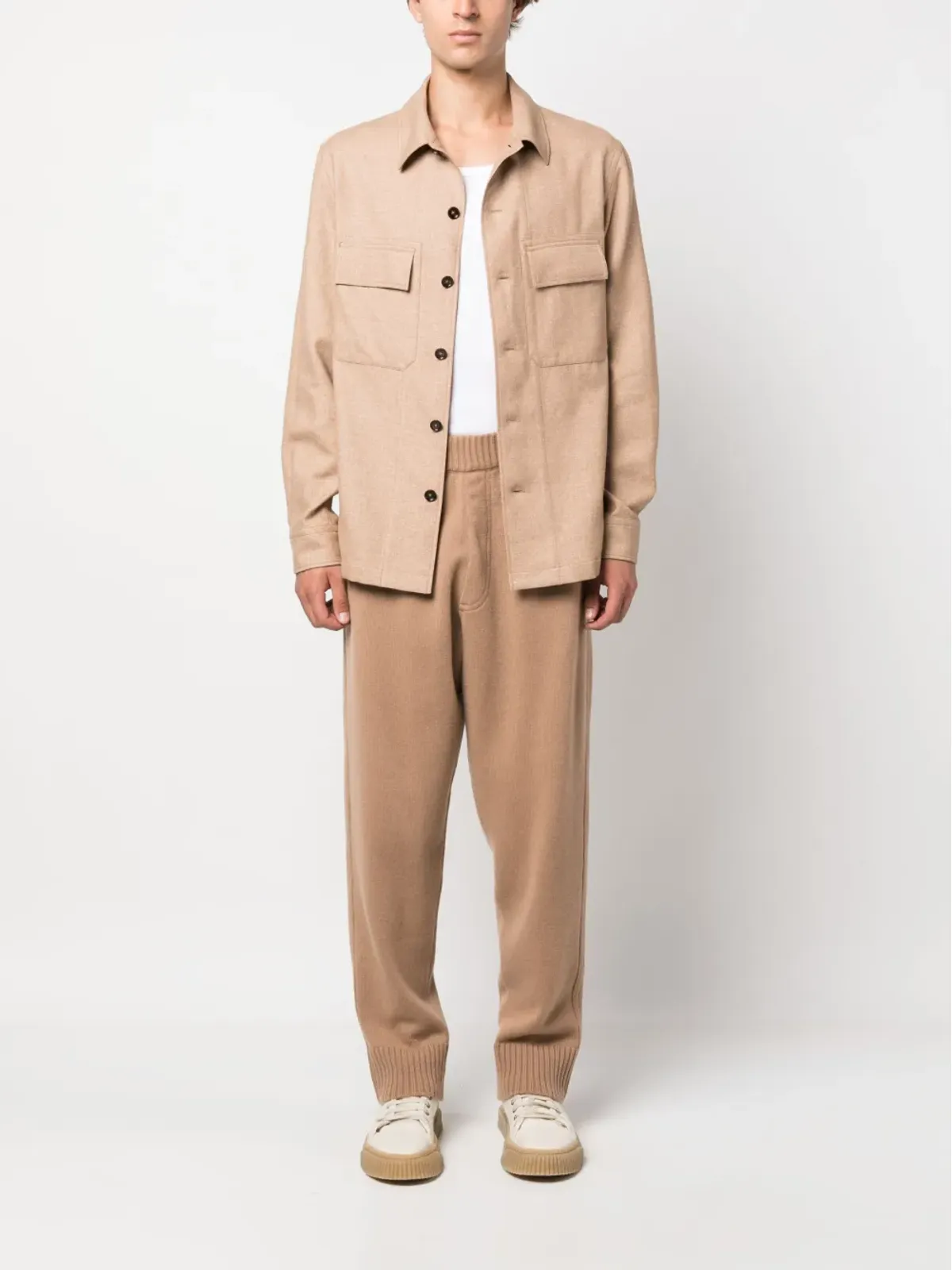 Zegna 長袖カシミヤジャケット - ブラウン - 画像2