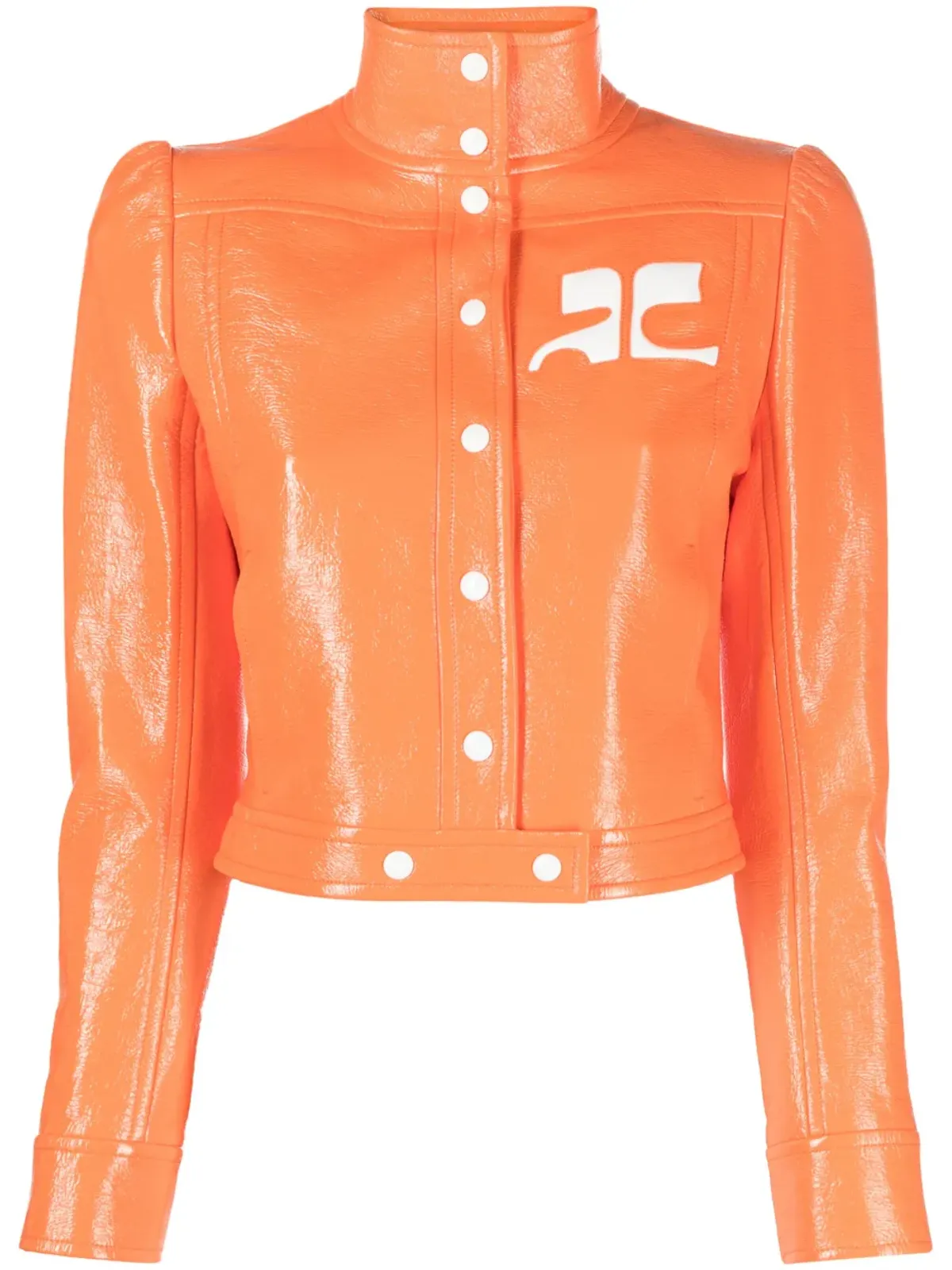 Courrèges Reedition ビニールアップリケロゴ ジャケット - 画像1