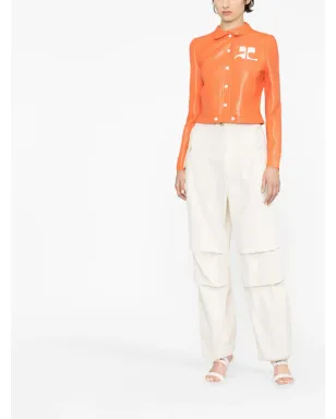 Courrèges Reedition ビニールアップリケロゴ ジャケット - サムネイル2
