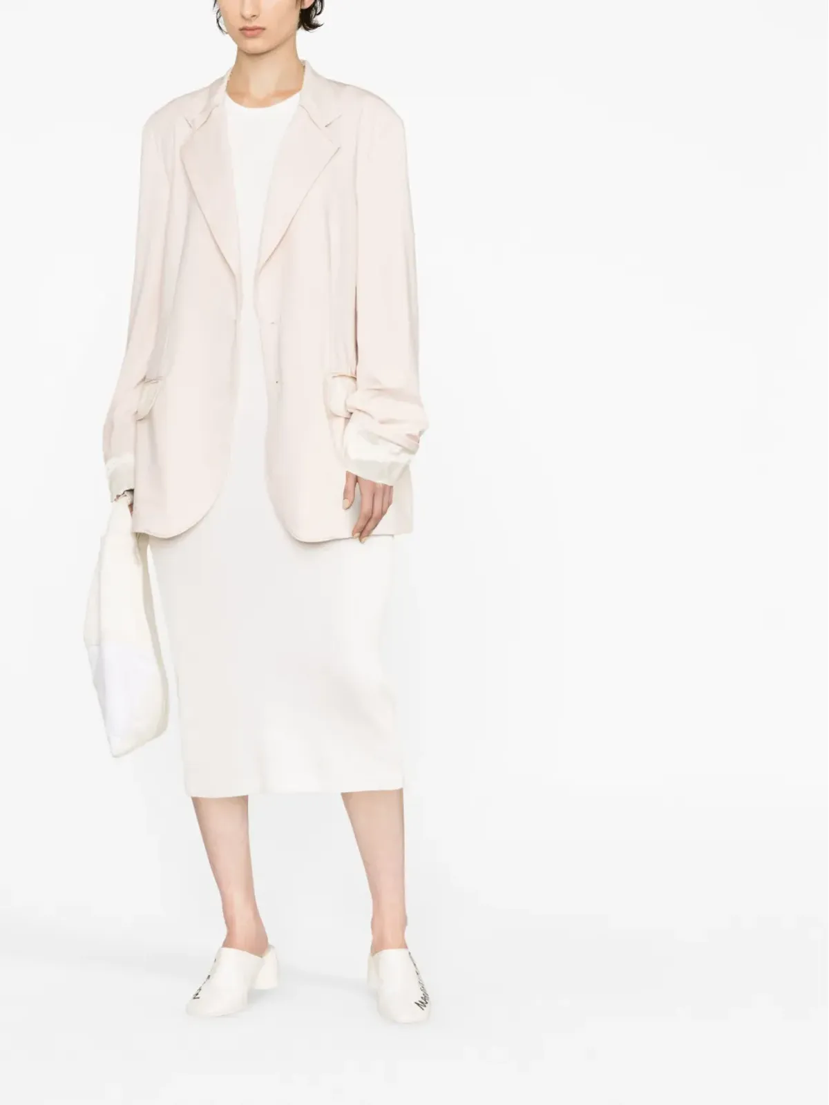 MM6 Maison Margiela ロングスリーブ シングルブレスト ブレザー - 画像2