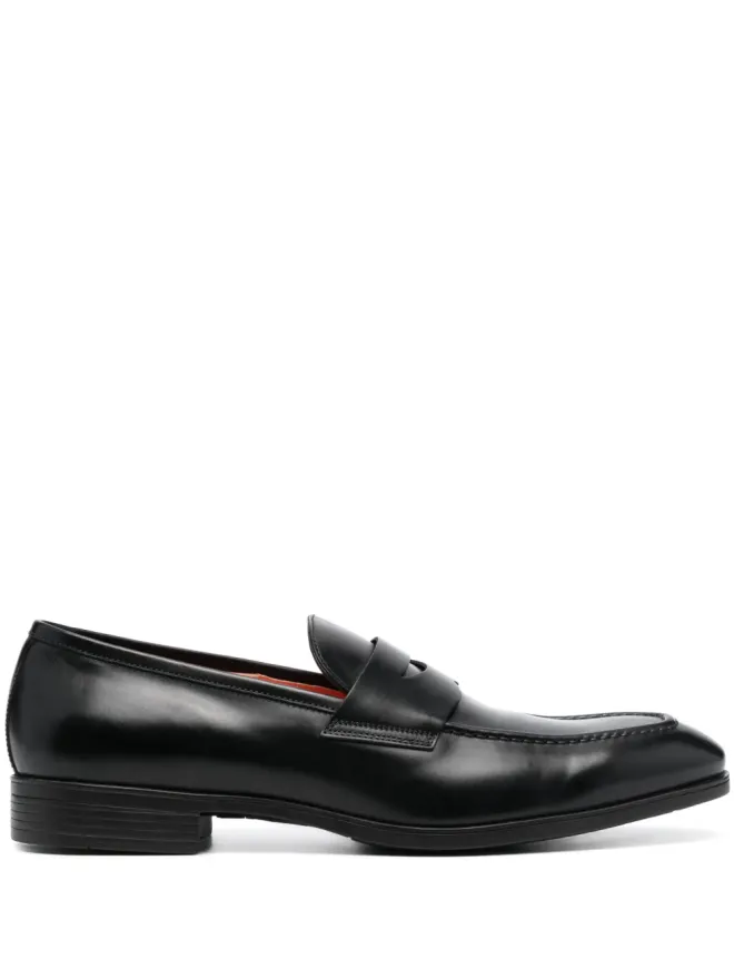 Santoni Santoni ポリッシュドレザー ペニーローファーの商品画像