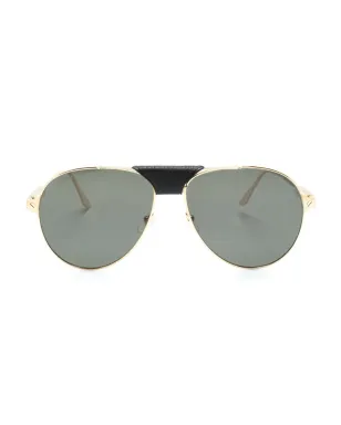 Cartier Eyewear サントス・デ・カルティエ パイロットサングラス - サムネイル1