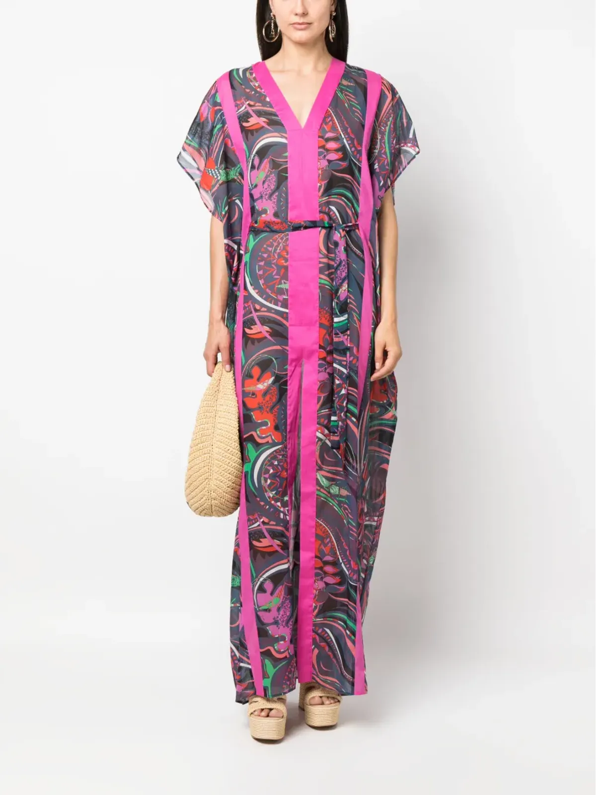 PUCCI プリント柄カフタンワンピース - 画像2