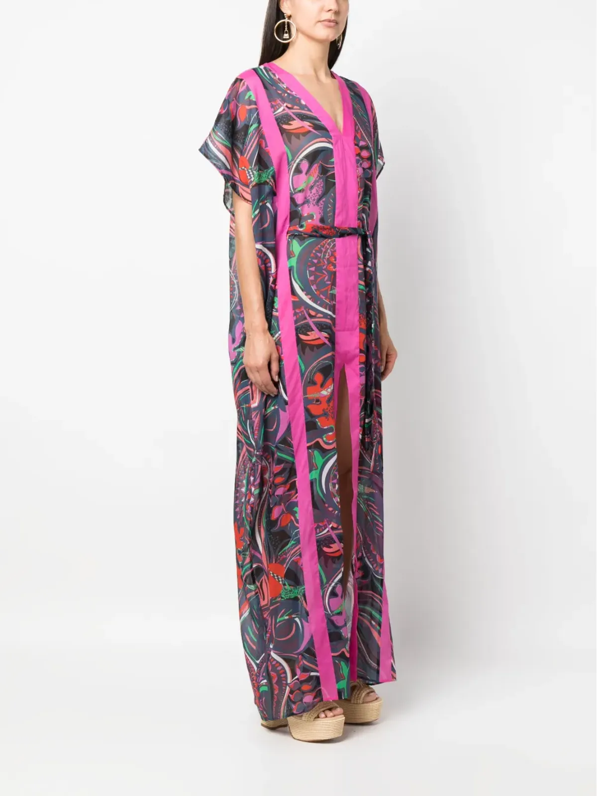 PUCCI プリント柄カフタンワンピース - 画像3