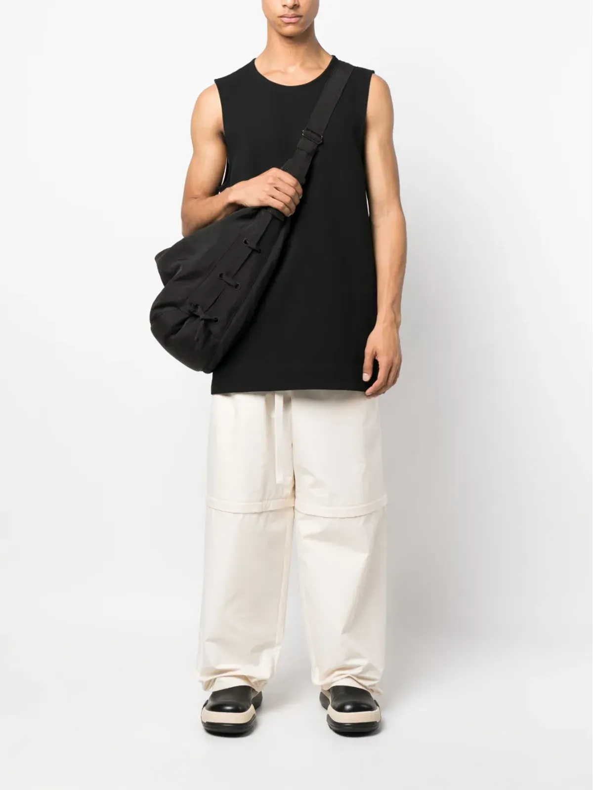 Jil Sander 着脱式レッグ コットンパンツ - 画像2