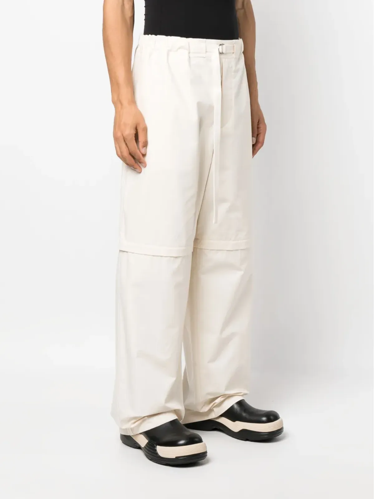 Jil Sander 着脱式レッグ コットンパンツ - 画像3