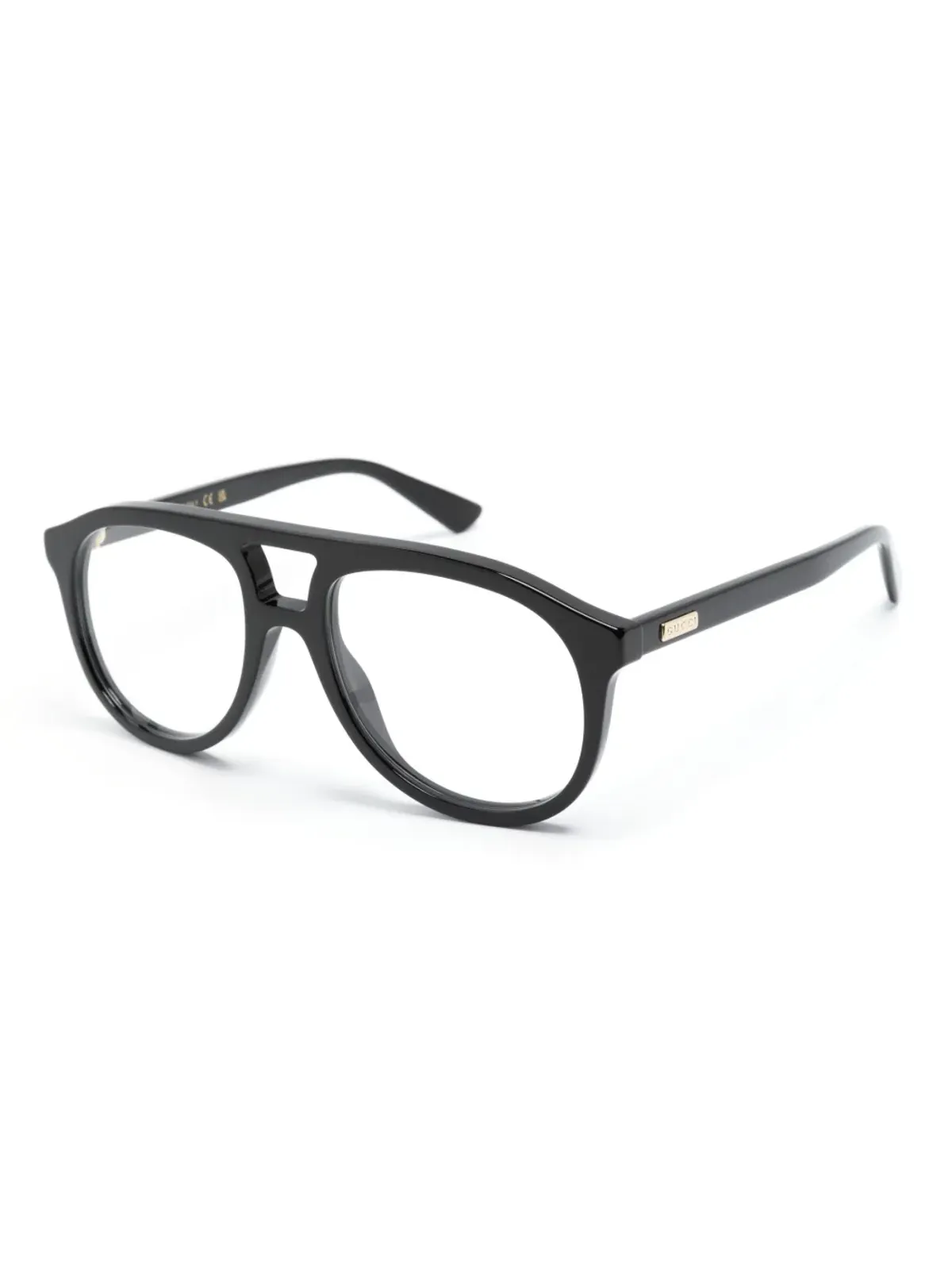 Gucci Eyewear GG1320O-001 ブラック-ブラック-透明 メガネフレーム - 画像2