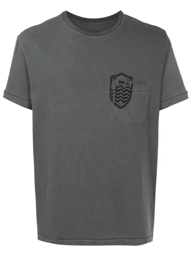 Osklen Osklen ロゴプリント コットン Tシャツ - グレーの商品画像