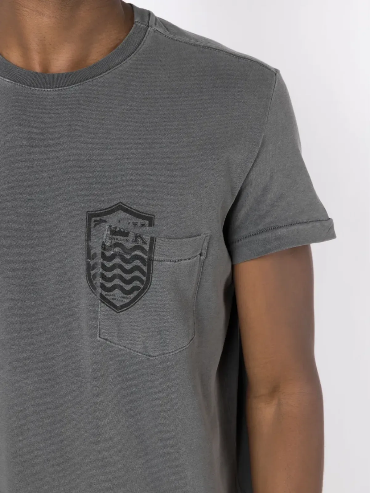 Osklen ロゴプリント コットン Tシャツ - グレー - 画像5