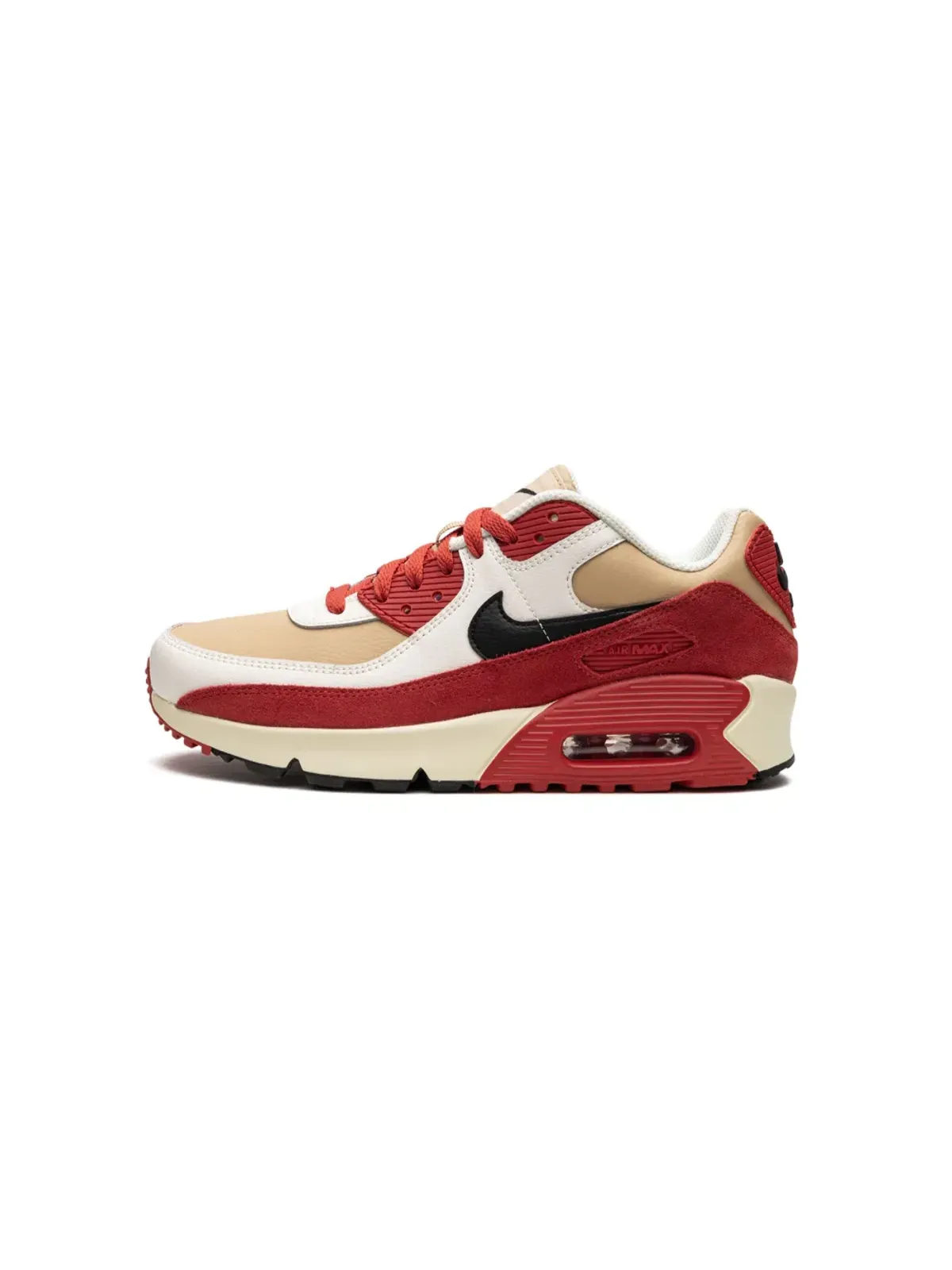 Nike Kids エアマックス 90 LTR Sesame/Red Clay スニーカー - 画像5