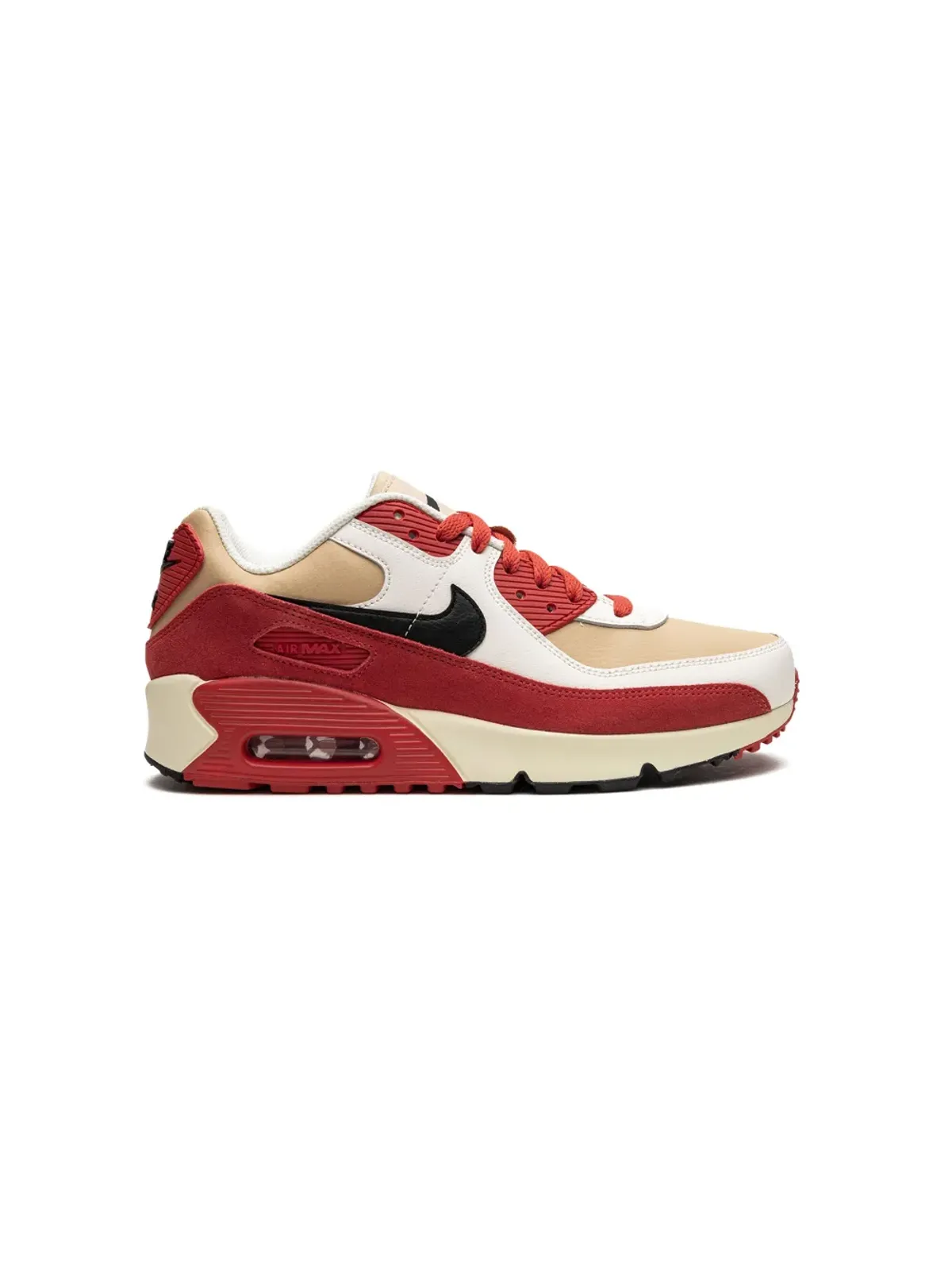 Nike Kids エアマックス 90 LTR Sesame/Red Clay スニーカー - 画像2