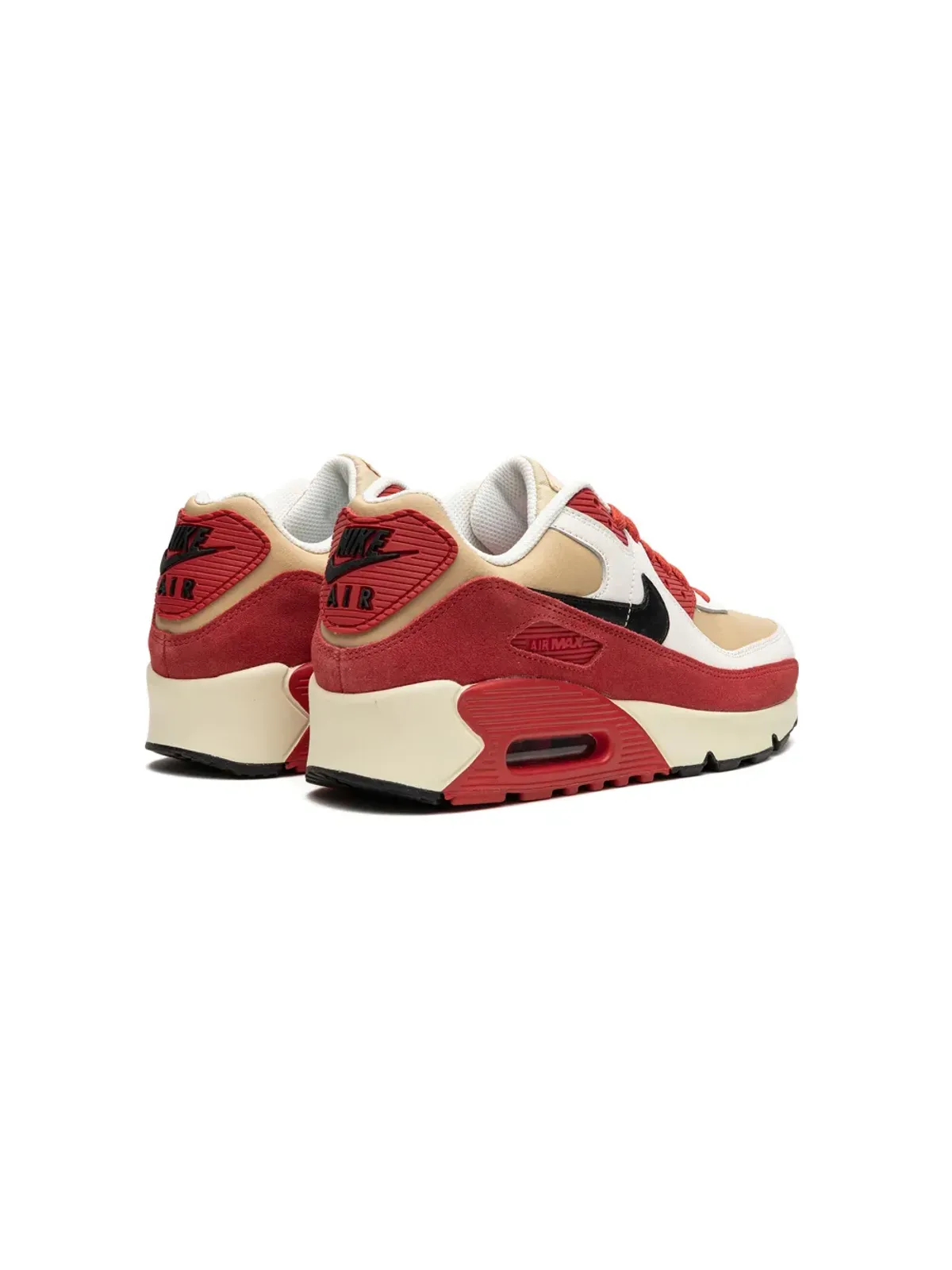 Nike Kids エアマックス 90 LTR Sesame/Red Clay スニーカー - 画像3