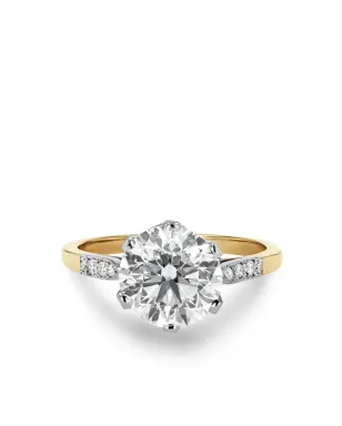 Pragnell Vintage 18K イエローゴールド ダイヤモンド リング - サムネイル1