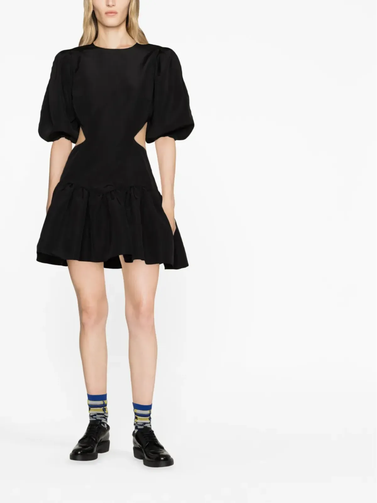 MSGM カットアウト・フレアミニドレス - 画像2