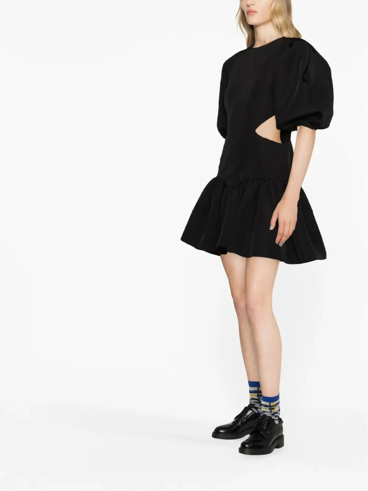 MSGM カットアウト・フレアミニドレス - 画像4