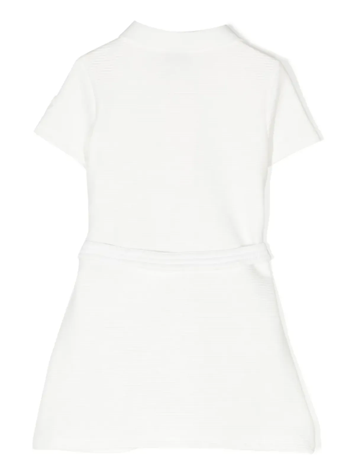 Moncler Enfant ベルト付き半袖ワンピース - White - 画像2
