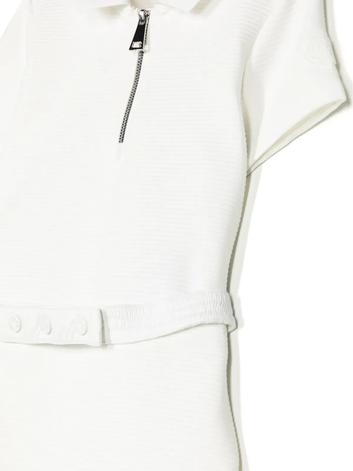 Moncler Enfant ベルト付き半袖ワンピース - White - 画像3