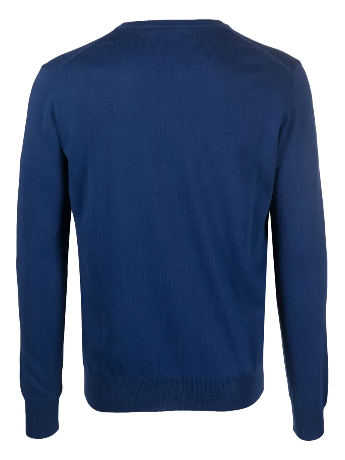 Corneliani ネイビーブルー コットン長袖スウェットシャツ - 画像2