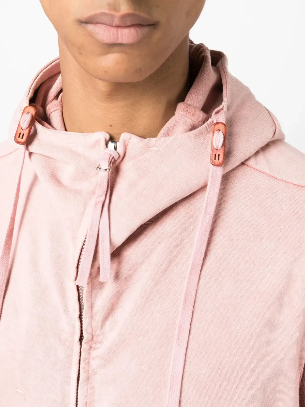 Boris Bidjan Saberi ジップアップ コットン フーデッドジャケット - 画像5