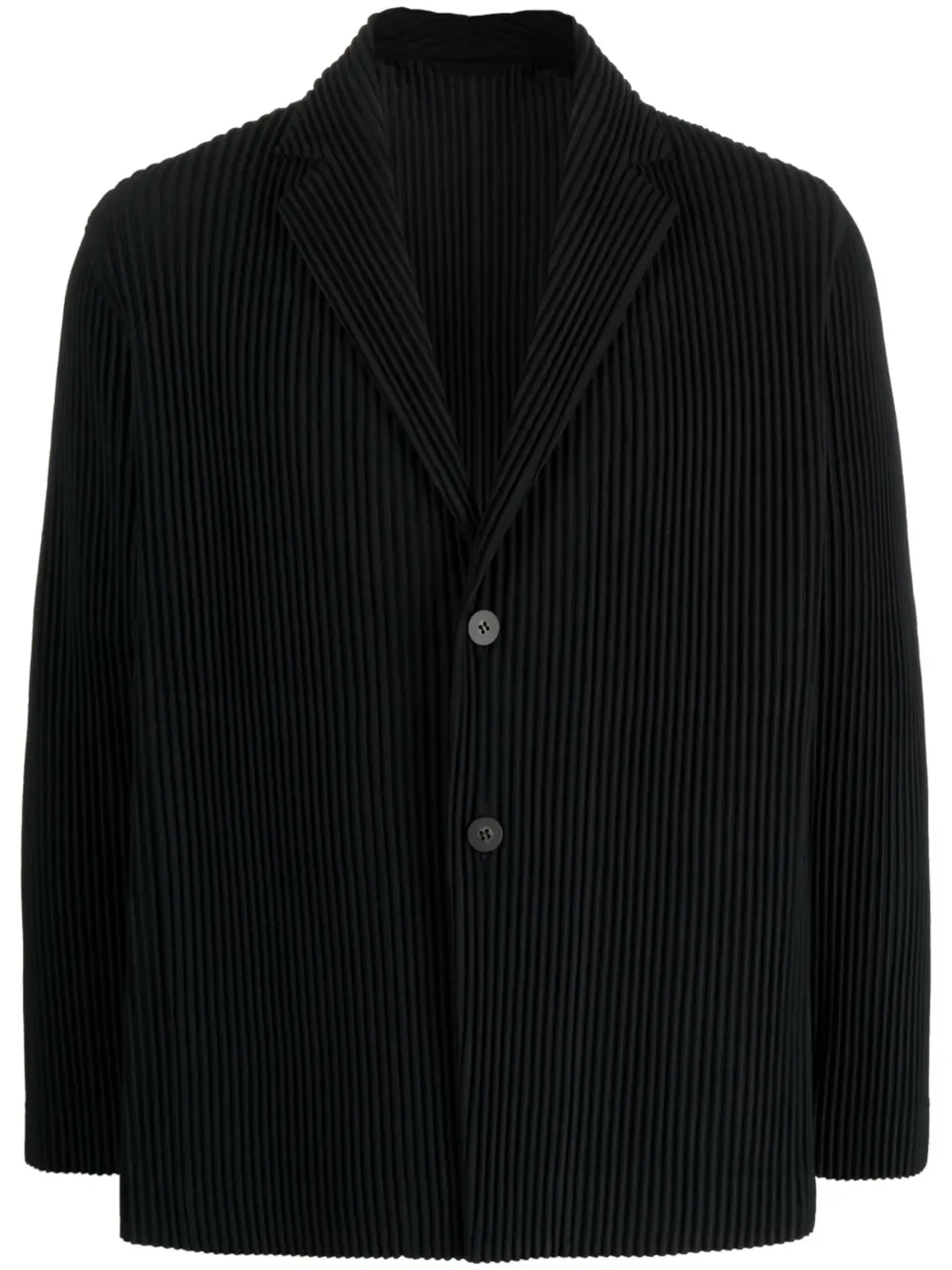 Homme Plissé Issey Miyake プリーツ シングルブレスト ブレザー - 画像1